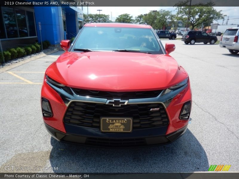 Red Hot / Jet Black 2019 Chevrolet Blazer RS AWD