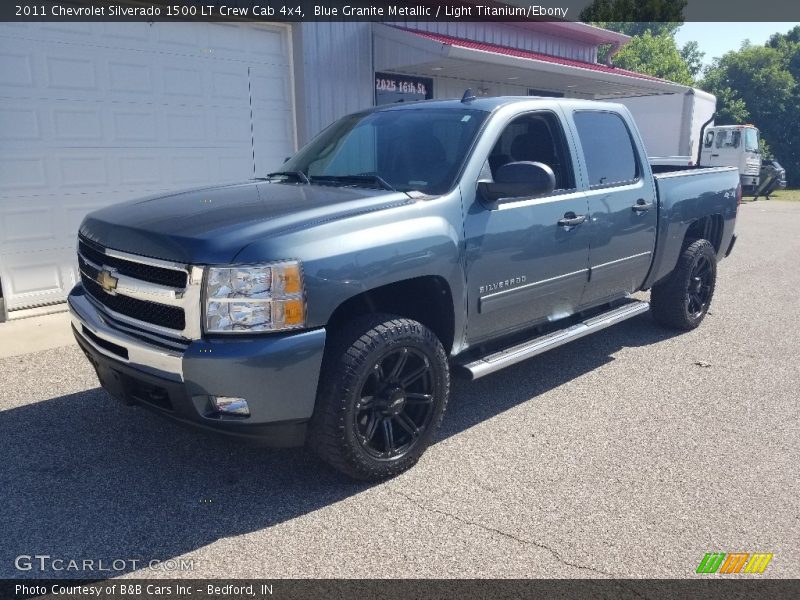 Blue Granite Metallic / Light Titanium/Ebony 2011 Chevrolet Silverado 1500 LT Crew Cab 4x4