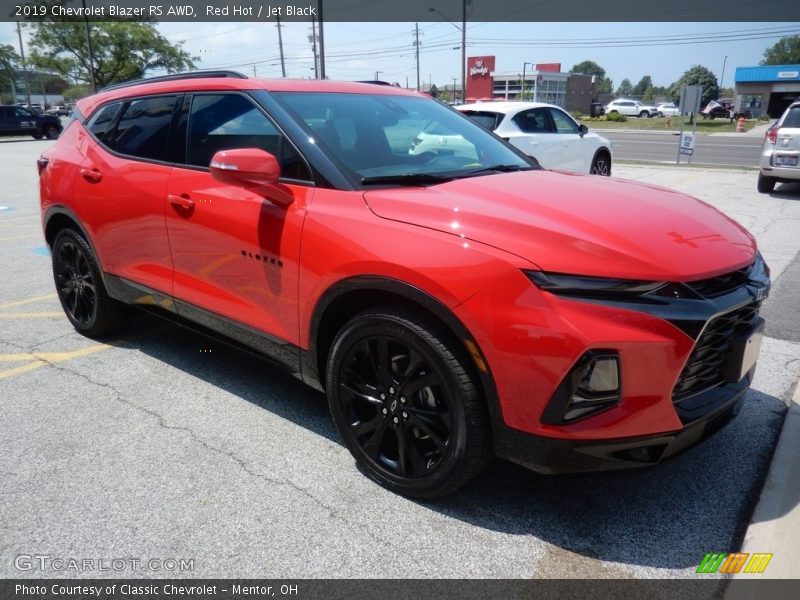 Red Hot / Jet Black 2019 Chevrolet Blazer RS AWD