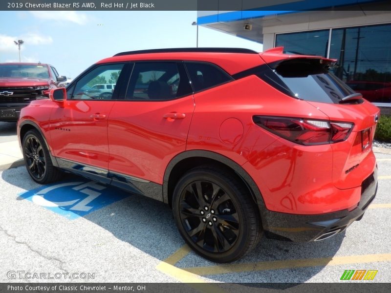 Red Hot / Jet Black 2019 Chevrolet Blazer RS AWD