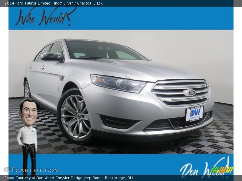Ingot Silver / Charcoal Black 2014 Ford Taurus Limited