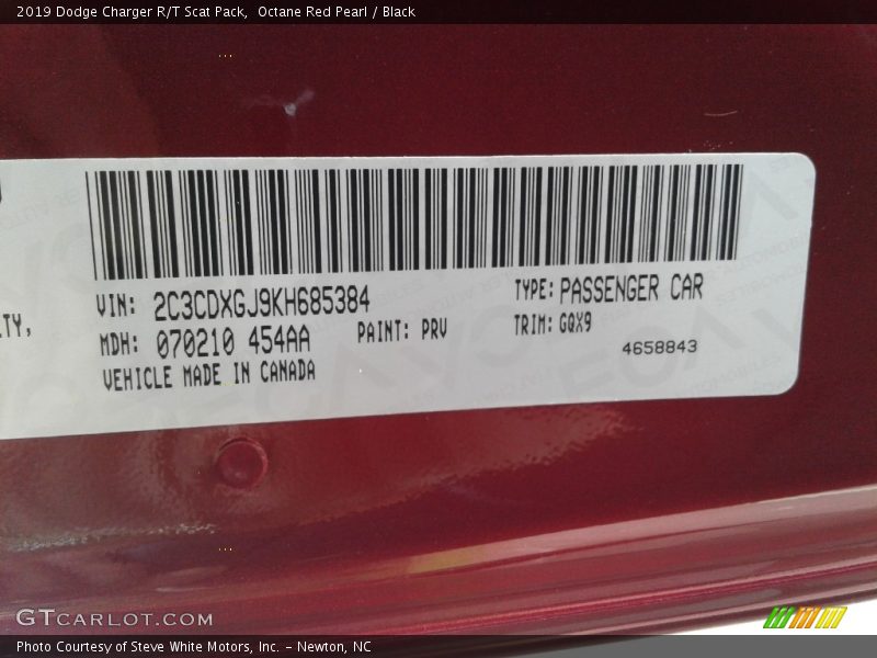 Octane Red Pearl / Black 2019 Dodge Charger R/T Scat Pack
