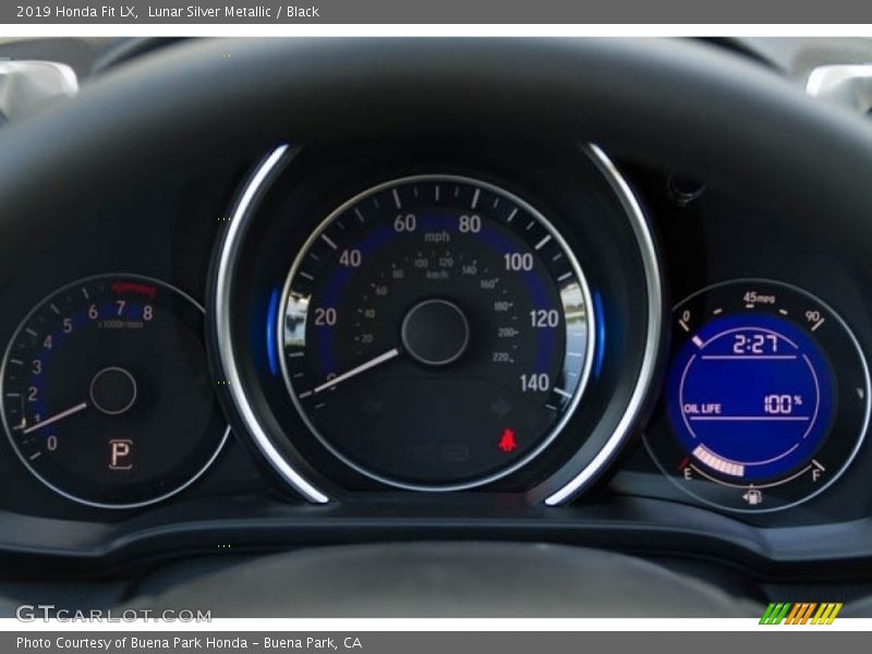 Lunar Silver Metallic / Black 2019 Honda Fit LX