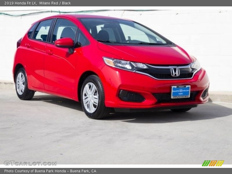 Milano Red / Black 2019 Honda Fit LX