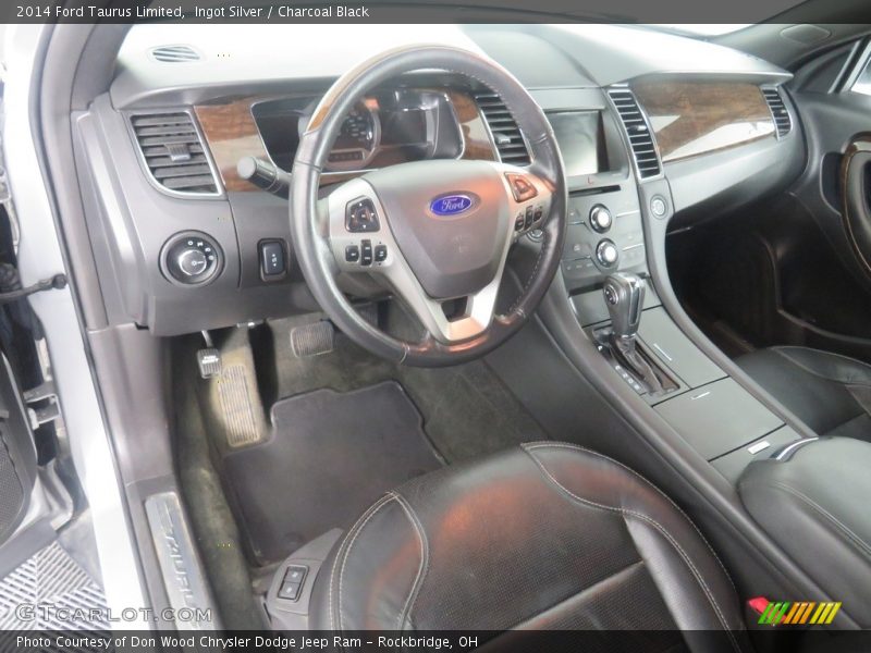 Ingot Silver / Charcoal Black 2014 Ford Taurus Limited