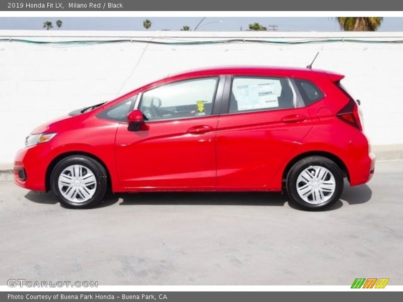 Milano Red / Black 2019 Honda Fit LX