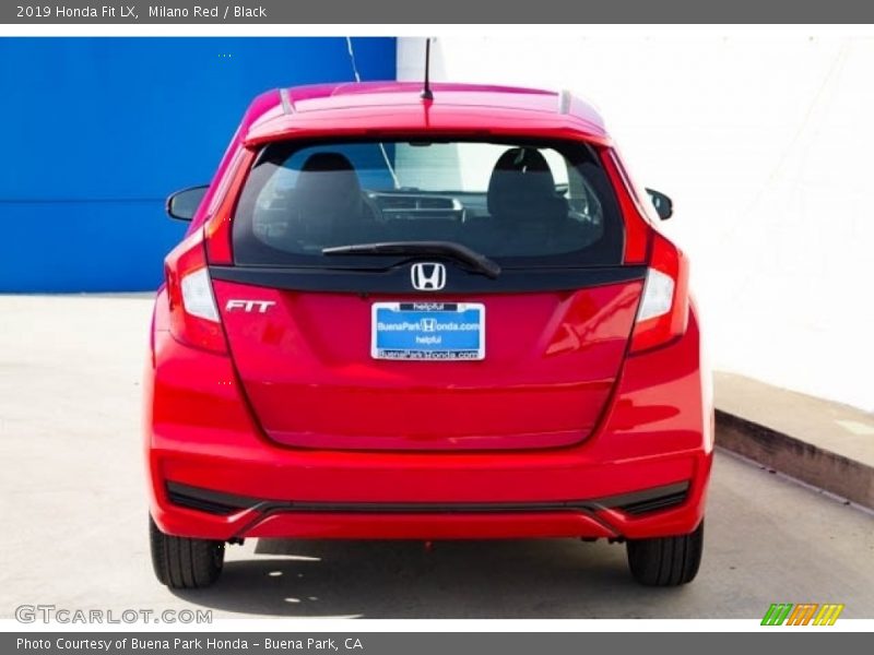 Milano Red / Black 2019 Honda Fit LX