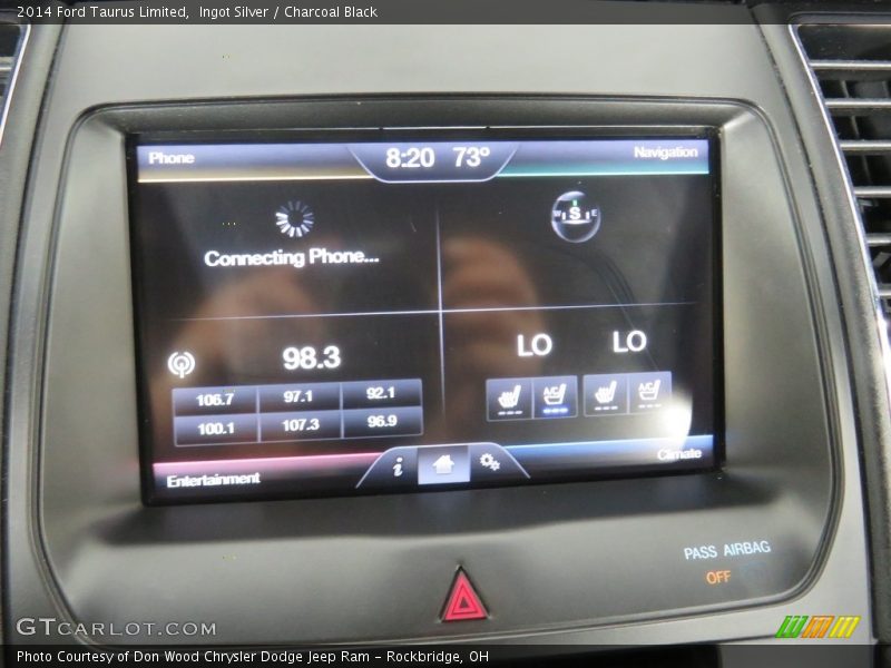 Ingot Silver / Charcoal Black 2014 Ford Taurus Limited
