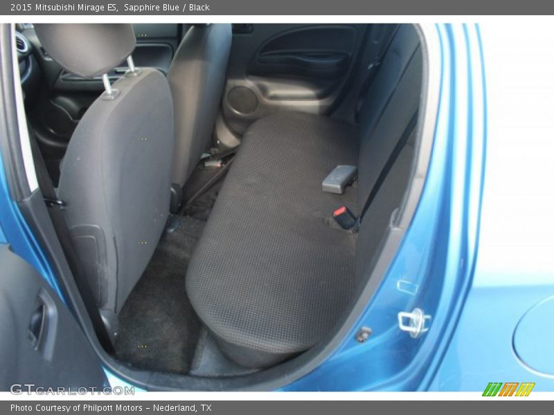Sapphire Blue / Black 2015 Mitsubishi Mirage ES
