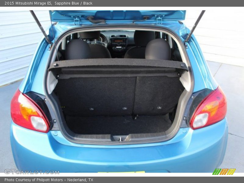 Sapphire Blue / Black 2015 Mitsubishi Mirage ES