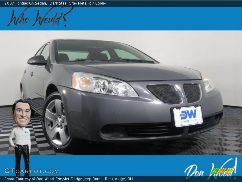 Dark Steel Gray Metallic / Ebony 2007 Pontiac G6 Sedan