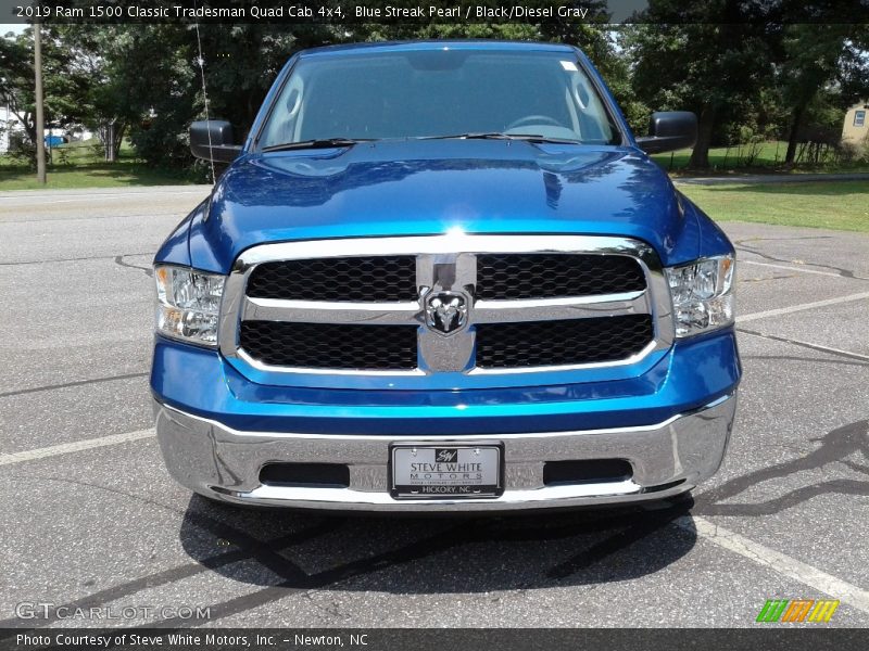 Blue Streak Pearl / Black/Diesel Gray 2019 Ram 1500 Classic Tradesman Quad Cab 4x4