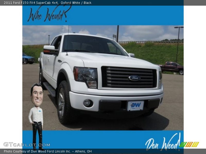 Oxford White / Black 2011 Ford F150 FX4 SuperCab 4x4