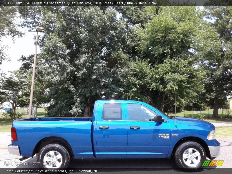 Blue Streak Pearl / Black/Diesel Gray 2019 Ram 1500 Classic Tradesman Quad Cab 4x4
