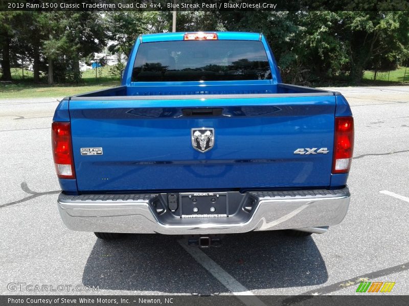 Blue Streak Pearl / Black/Diesel Gray 2019 Ram 1500 Classic Tradesman Quad Cab 4x4