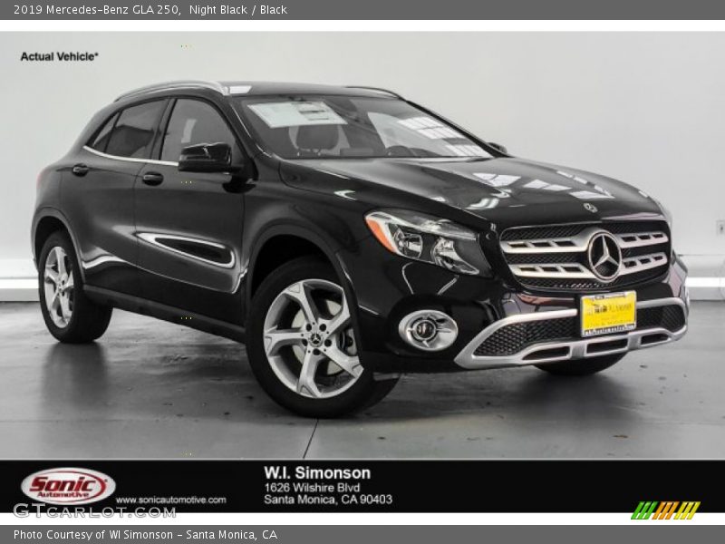 Night Black / Black 2019 Mercedes-Benz GLA 250