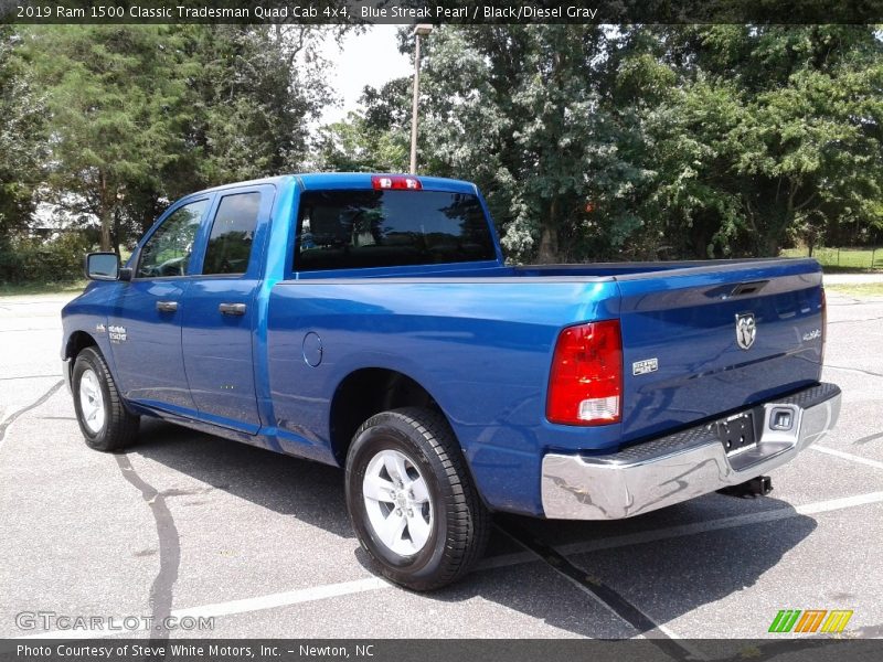 Blue Streak Pearl / Black/Diesel Gray 2019 Ram 1500 Classic Tradesman Quad Cab 4x4