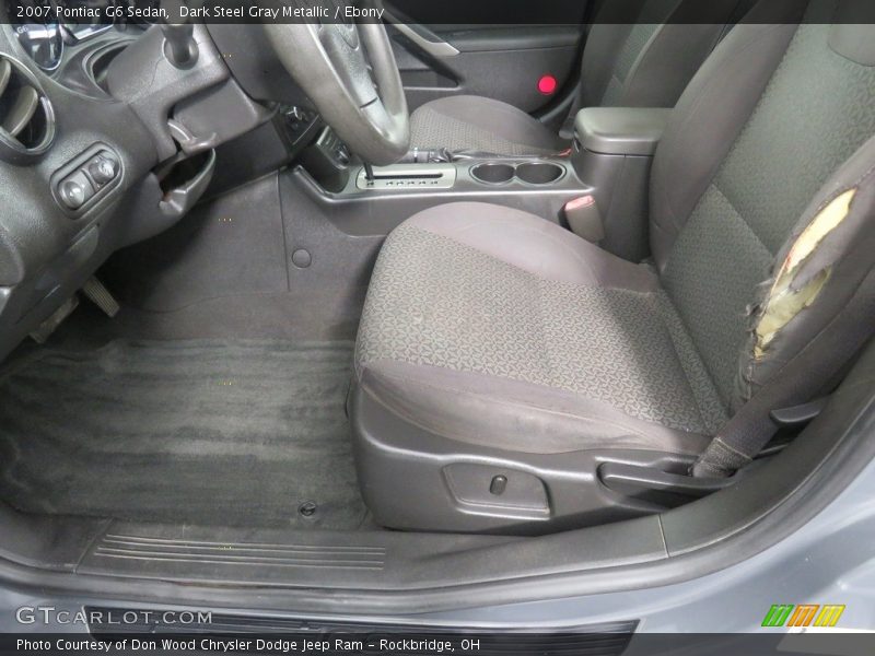 Dark Steel Gray Metallic / Ebony 2007 Pontiac G6 Sedan