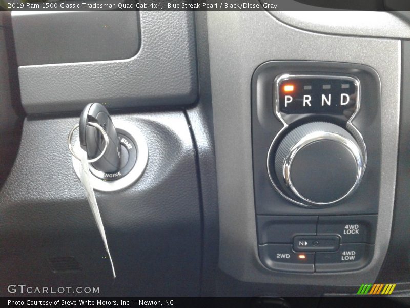 Blue Streak Pearl / Black/Diesel Gray 2019 Ram 1500 Classic Tradesman Quad Cab 4x4