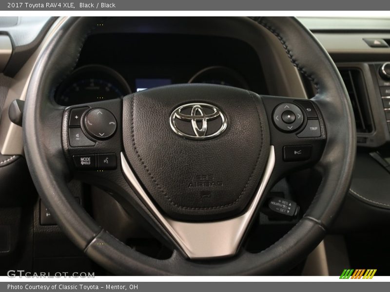 Black / Black 2017 Toyota RAV4 XLE