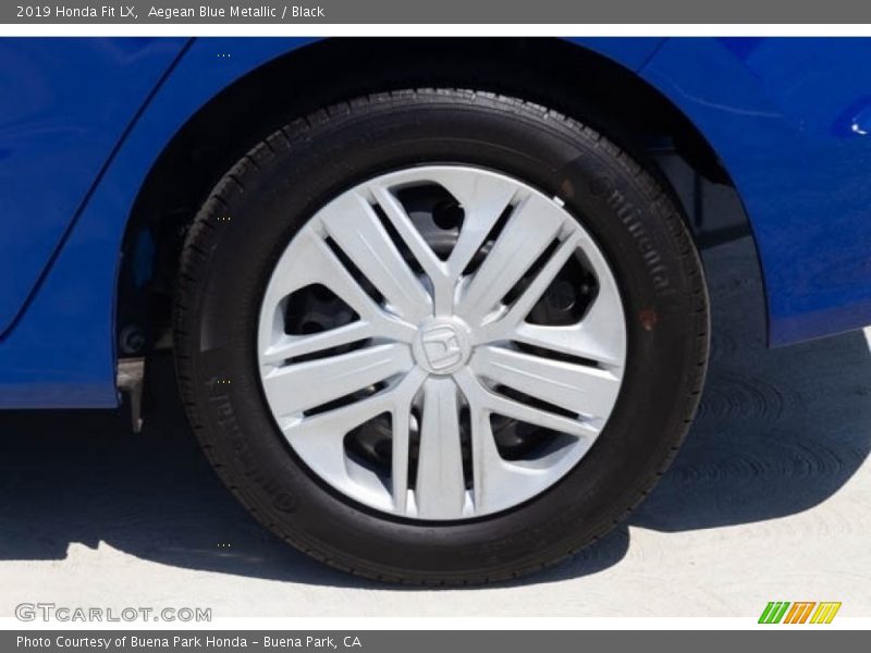 Aegean Blue Metallic / Black 2019 Honda Fit LX