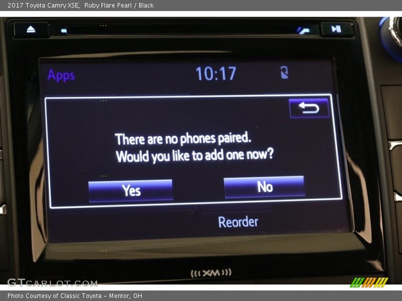 Ruby Flare Pearl / Black 2017 Toyota Camry XSE