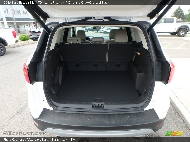 White Platinum / Chromite Gray/Charcoal Black 2019 Ford Escape SEL 4WD