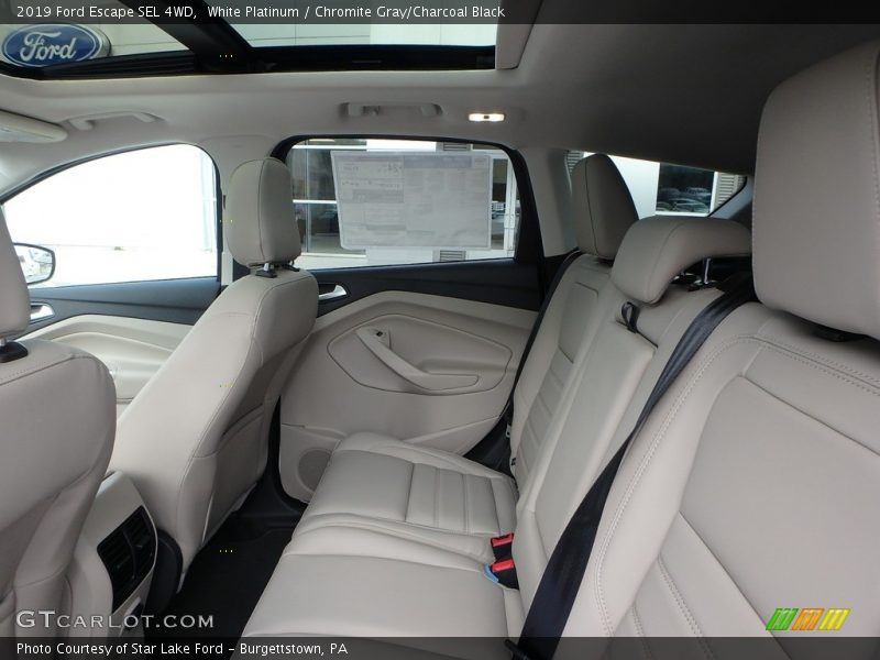 White Platinum / Chromite Gray/Charcoal Black 2019 Ford Escape SEL 4WD