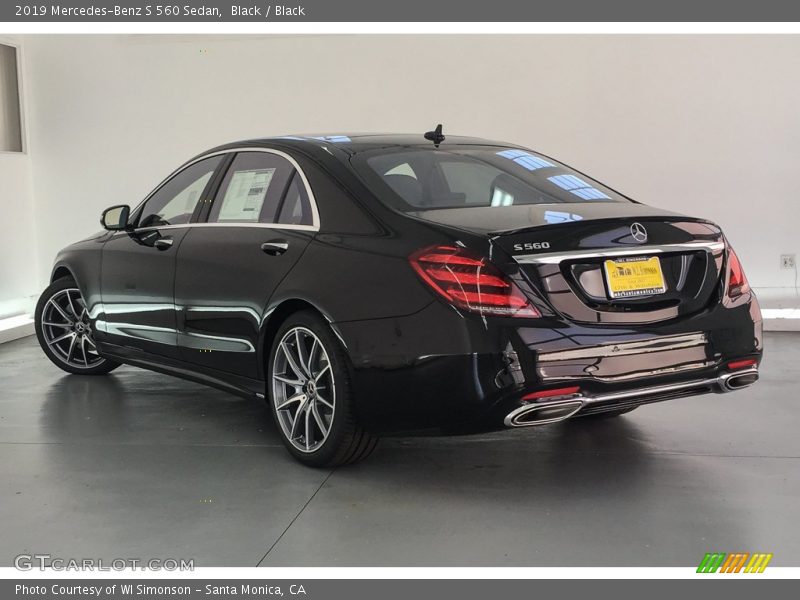 Black / Black 2019 Mercedes-Benz S 560 Sedan