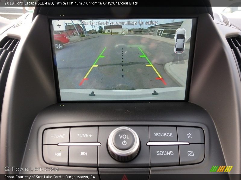 White Platinum / Chromite Gray/Charcoal Black 2019 Ford Escape SEL 4WD