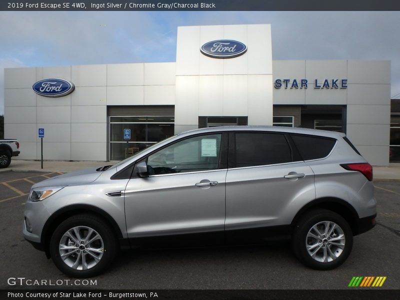 Ingot Silver / Chromite Gray/Charcoal Black 2019 Ford Escape SE 4WD