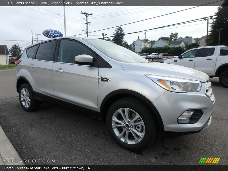Ingot Silver / Chromite Gray/Charcoal Black 2019 Ford Escape SE 4WD