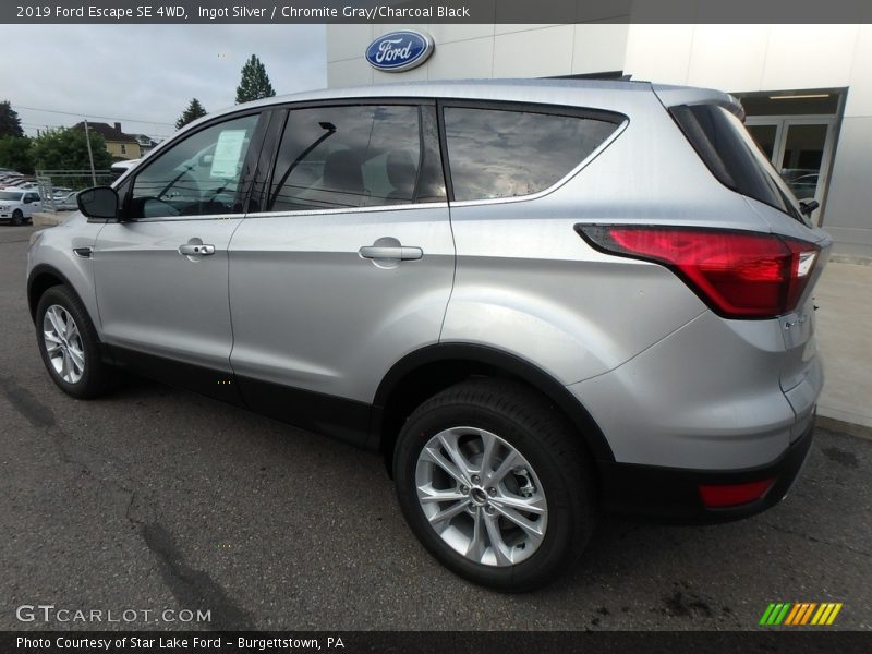 Ingot Silver / Chromite Gray/Charcoal Black 2019 Ford Escape SE 4WD