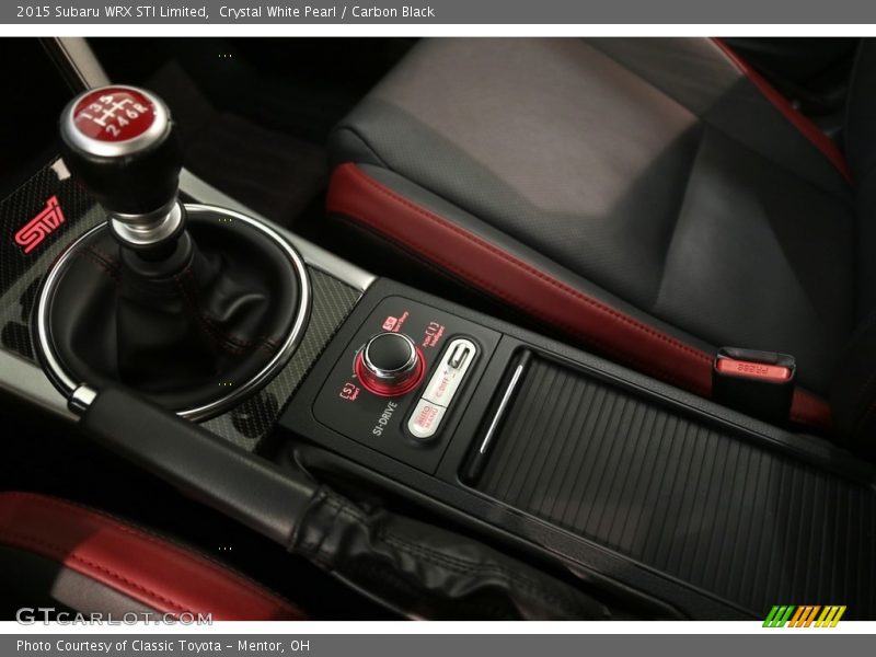 Crystal White Pearl / Carbon Black 2015 Subaru WRX STI Limited
