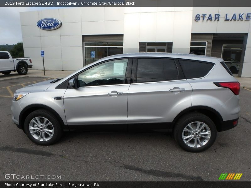 Ingot Silver / Chromite Gray/Charcoal Black 2019 Ford Escape SE 4WD