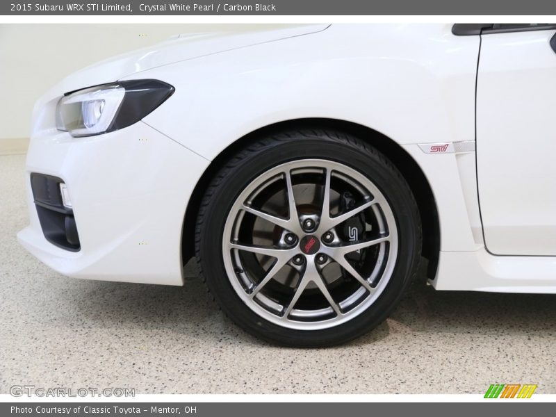 Crystal White Pearl / Carbon Black 2015 Subaru WRX STI Limited