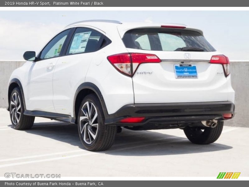 Platinum White Pearl / Black 2019 Honda HR-V Sport