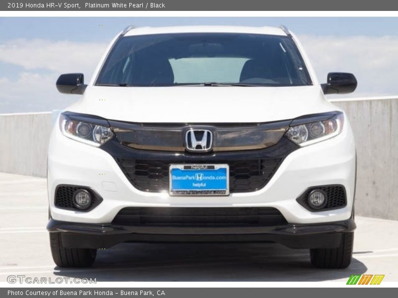 Platinum White Pearl / Black 2019 Honda HR-V Sport
