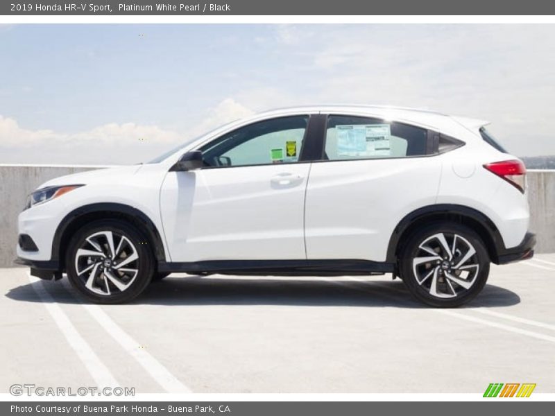 Platinum White Pearl / Black 2019 Honda HR-V Sport