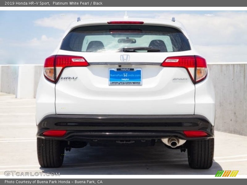 Platinum White Pearl / Black 2019 Honda HR-V Sport
