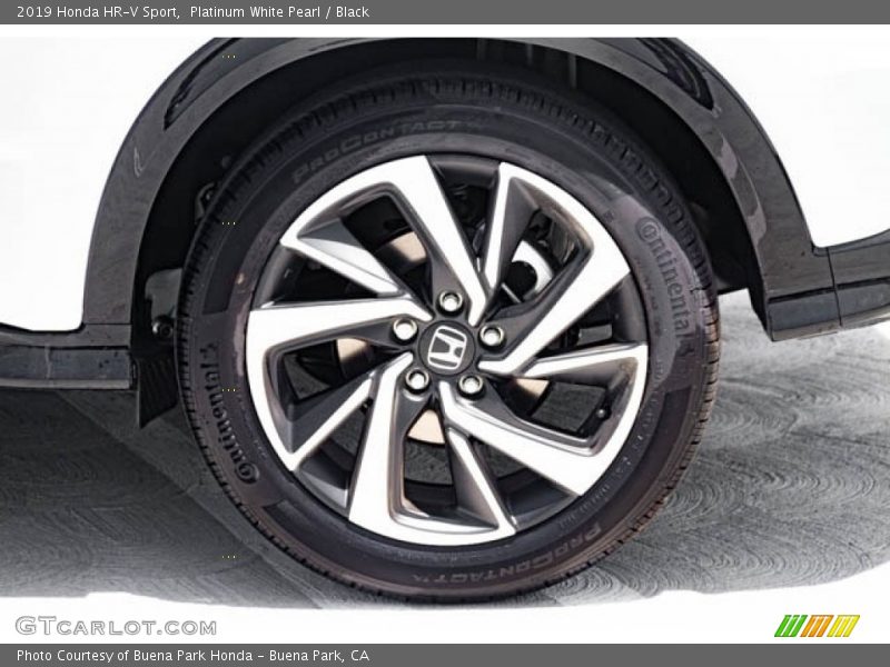 Platinum White Pearl / Black 2019 Honda HR-V Sport