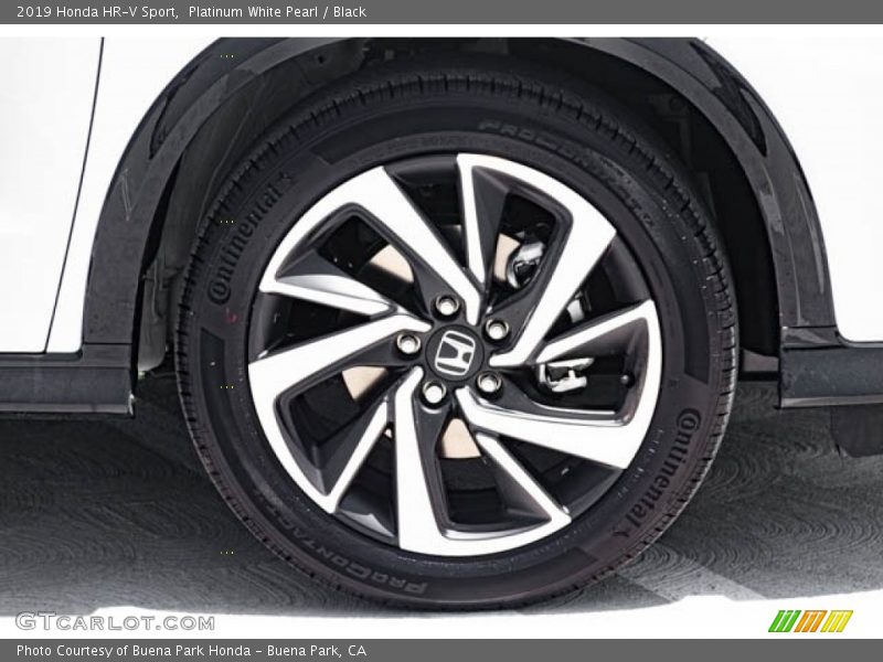 Platinum White Pearl / Black 2019 Honda HR-V Sport