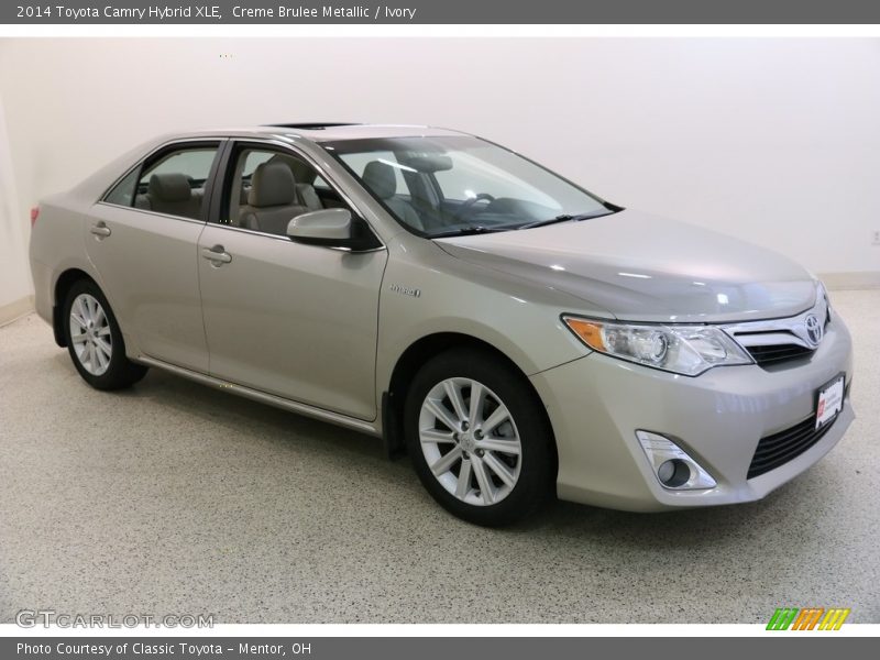 Creme Brulee Metallic / Ivory 2014 Toyota Camry Hybrid XLE