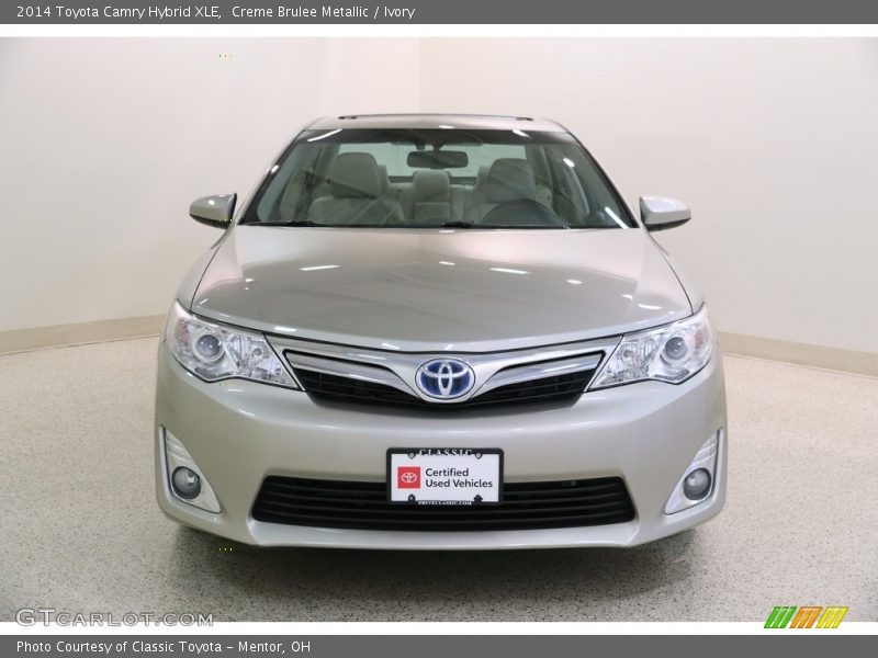 Creme Brulee Metallic / Ivory 2014 Toyota Camry Hybrid XLE