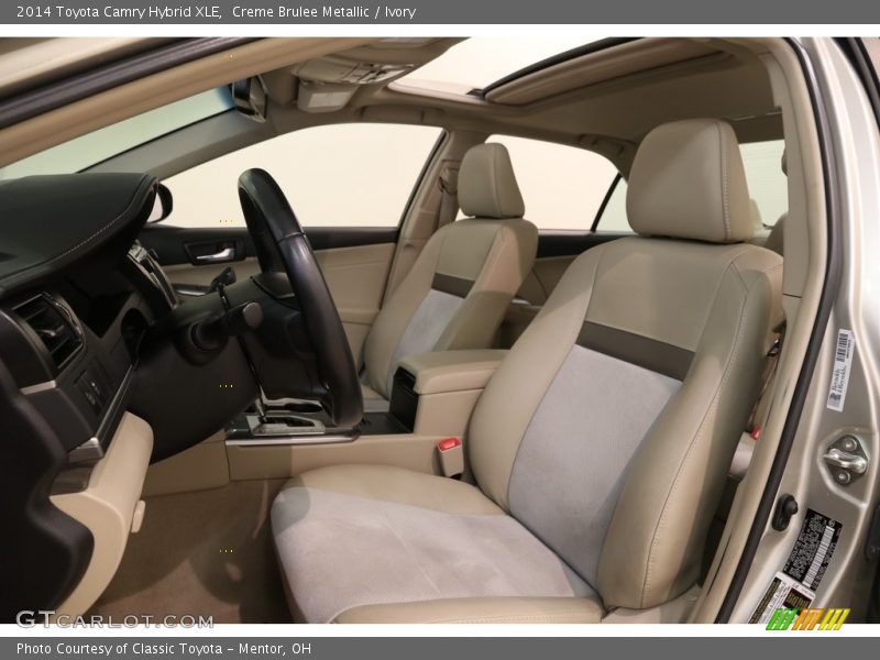 Creme Brulee Metallic / Ivory 2014 Toyota Camry Hybrid XLE