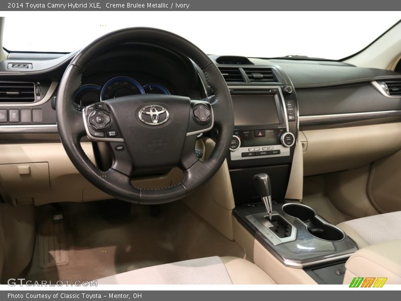 Creme Brulee Metallic / Ivory 2014 Toyota Camry Hybrid XLE