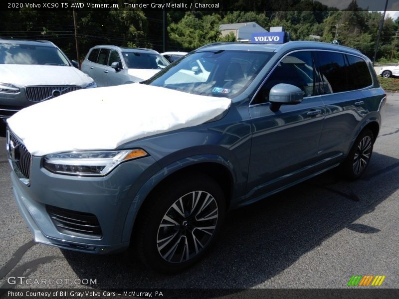 Thunder Gray Metallic / Charcoal 2020 Volvo XC90 T5 AWD Momentum