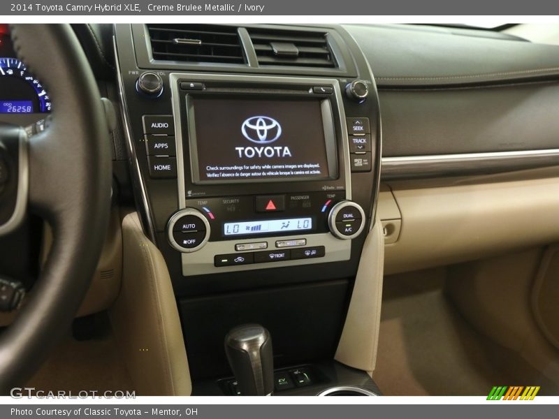 Creme Brulee Metallic / Ivory 2014 Toyota Camry Hybrid XLE