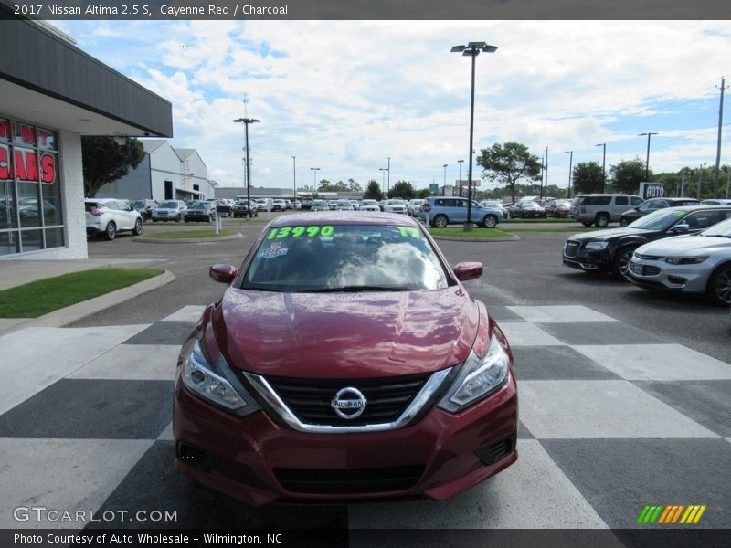Cayenne Red / Charcoal 2017 Nissan Altima 2.5 S