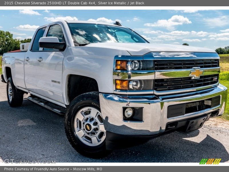 Silver Ice Metallic / Jet Black 2015 Chevrolet Silverado 2500HD LT Double Cab 4x4
